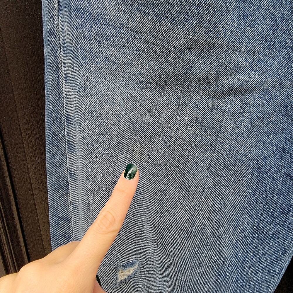 Agolde 90's Pinch Waist High Rise Straight Leg Jeans Button Fly Size Size 26 - Picture 8 of 8